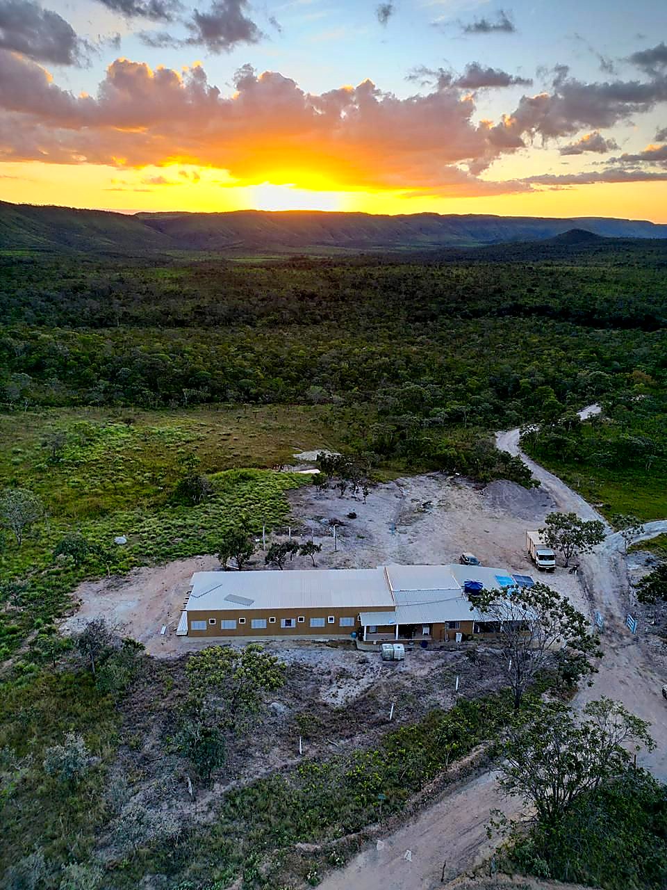 Área externa da Pousada Recanto dos Ribeiros